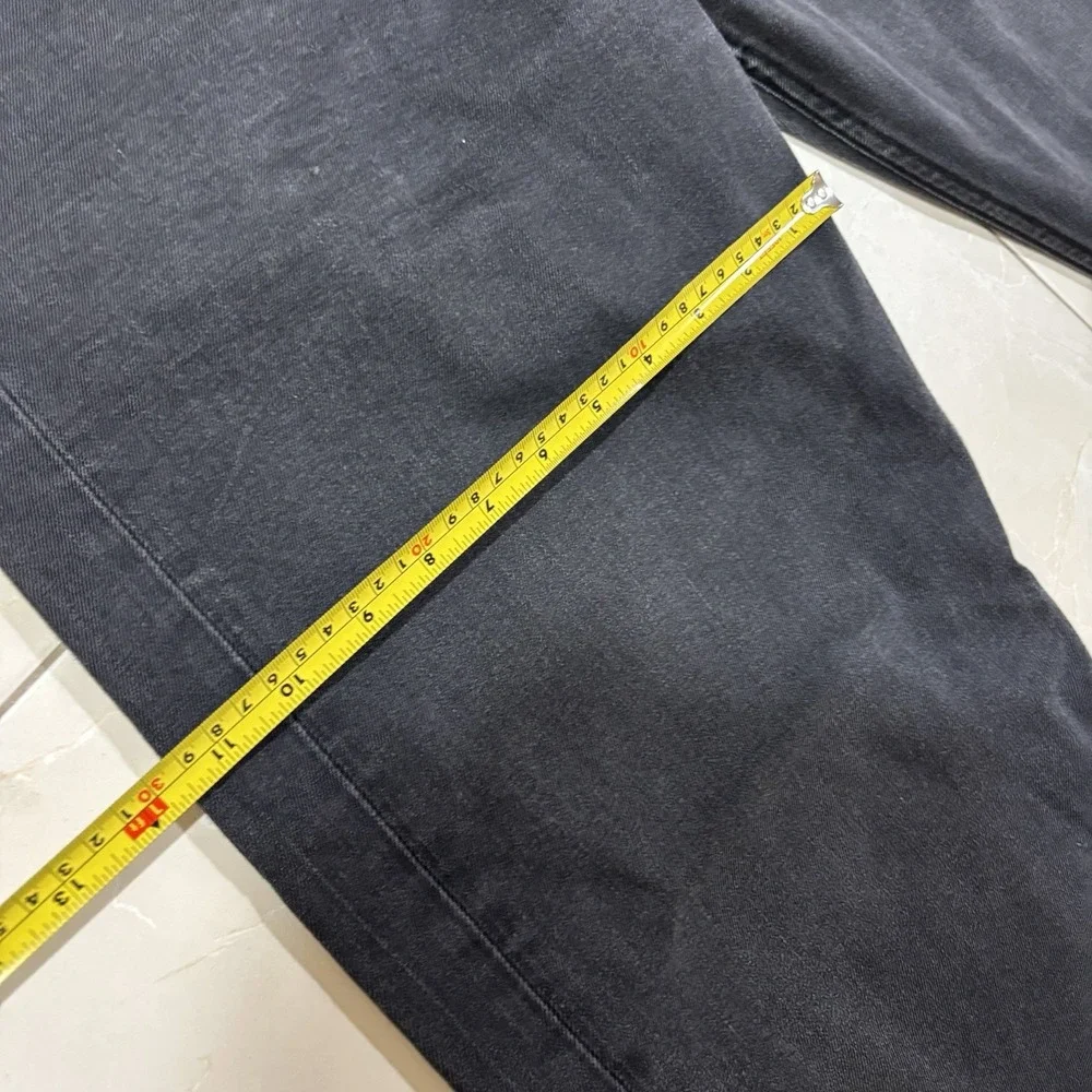 Levis 569 Jeans Loose Straight 38x34 Baggy Dark Wash Black Denim Skater Y2K